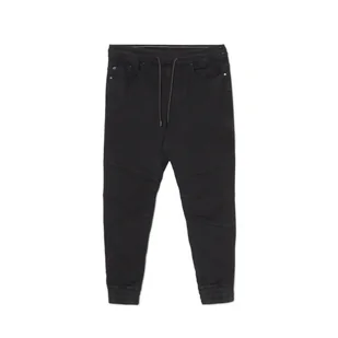 Cropp - Czarne jeansowe joggery - Czarny - Spodnie męskie - miniaturka - grafika 1