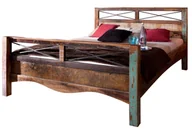 Łóżka - Łóżko Rama Spirit #48 Lakierowane Drewno Z Odzysku 200X200 Cm B 3367 - miniaturka - grafika 1