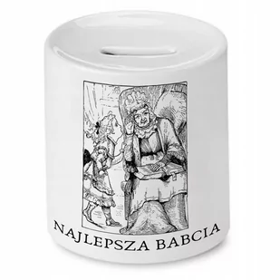SKARBONKA DLA BABCI NAJLEPSZA BABCIA PREZENT z Nadrukiem ze Zdjęciem - Skarbonki - miniaturka - grafika 1