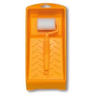 Pędzle i wałki - Zestaw malarski: rolka piankowa drobna, obustronnie ścięta 5 cm + kuweta 12 x 23 cm, czerwony Color Expert - miniaturka - grafika 1