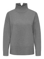 Swetry damskie - ONLY Sweter w kolorze szarym - miniaturka - grafika 1