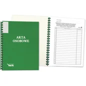 Segregatory - Teczka akt osobowych ABCDE binda zew.bez treści zielona 339-094 WARTA - miniaturka - grafika 1