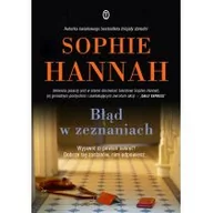 Thrillery - Wydawnictwo Literackie Sophie Hannah Błąd w zeznaniach - miniaturka - grafika 1