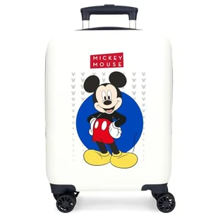 Joumma Disney Minnie Enjoy The Day Walizka kabinowa biała 33 x 50 x 20 cm sztywny ABS zamek szyfrowy z boku 28,4 L 2 kg 4 koła podwójny bagaż ręczny, biała, walizka kabinowa - Walizki - miniaturka - grafika 1