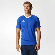 Koszulki męskie - Adidas Koszulka męska Tiro 17 niebiesko-biała r M BK5439 BK5439 M - miniaturka - grafika 1