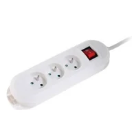 Listwy zasilające - Hama Comfort 3GN biała 44121923 Listwa zasilająca 1.5m 44121923 - miniaturka - grafika 1