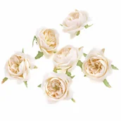 Zabawki kreatywne - GŁÓWKI KWIATOWE KAMELII KREMOWE 6SZT. - miniaturka - grafika 1