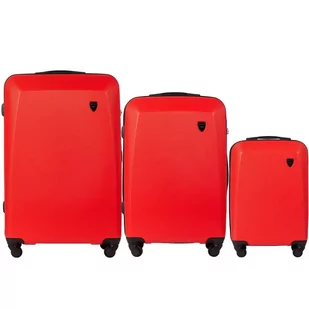 0125, Zestaw 3 walizek (L,M,S) Wings, Red - Walizki - miniaturka - grafika 1