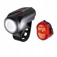 Lampki rowerowe - Sigma sport SPORT Aura 35/Nugget II Zestaw oświetlenia na USB 2020 Oświetlenie rowerowe - zestawy 4016224173600 - miniaturka - grafika 1