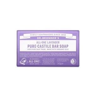 Dr Bronners Lavender mydło w kostce 140 g - Mydła - miniaturka - grafika 1