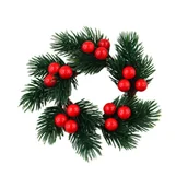 Ozdoby bożonarodzeniowe - Stroik do świeczki 6 cm - miniaturka - grafika 1