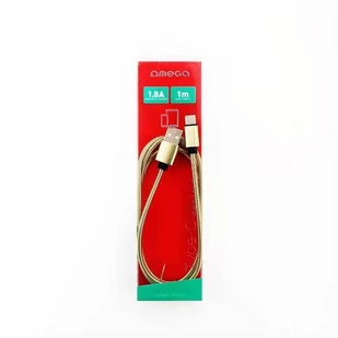 Omega METAL CABLE LIGHTNING TO USB 1.8A 1M GOLD [44213] OUFBB6LBOXGL - Kable USB - miniaturka - grafika 2