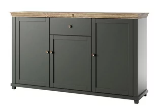 Komoda Evora 47 3D1S Zielony / Dąb Lefkas - Komody - miniaturka - grafika 1