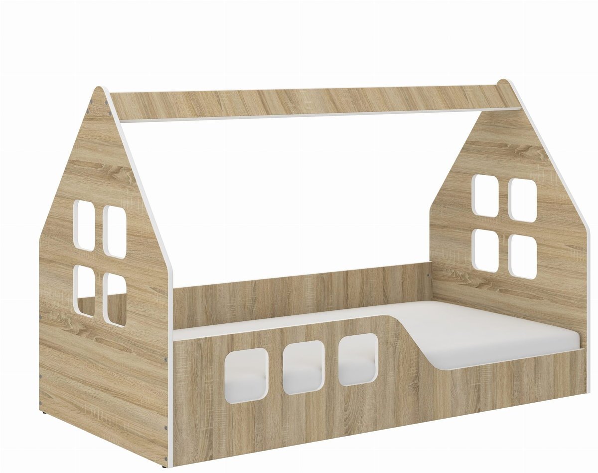 Łóżko dziecięce Niski DOMEK SONOMA 160x80 Montessori LEWY