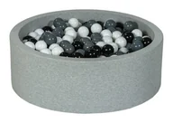 Suche baseny - Suchy basen dla dziecka z piłeczkami 450szt (czarny, biały, szary) - miniaturka - grafika 1