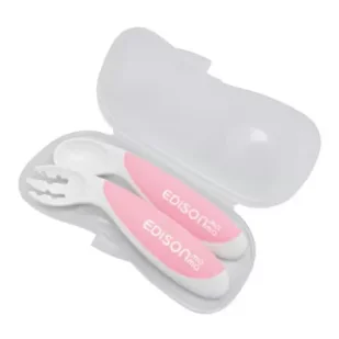 Sztućce edukacyjne peach - Sztućce dla dzieci - miniaturka - grafika 1