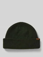 Czapki męskie - Czapka beanie z detalem z logo - miniaturka - grafika 1