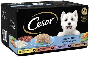 Zestaw mieszany Cesar Senior 10+ - 48 x 150 g - Mokra karma dla psów - miniaturka - grafika 1