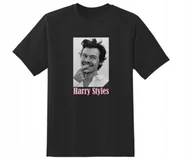 Koszulki męskie - KOSZULKA Z NADRUKIEM MĘSKA ŚMIESZNA T-SHIRT HARRY STYLES PIOSENKARZ r. L 4 - miniaturka - grafika 1