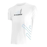 Koszulki sportowe męskie - Męska koszulka z krótkim rękawem Fitness Running Cardio T-shirt White - miniaturka - grafika 1