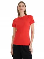 Koszulki i topy damskie - Damska koszulka bawełniana 4F TSHF2255 62S czerwony S - miniaturka - grafika 1