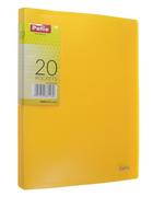 Teczka A5 z 20 koszulkami Clear Book Patio Żółty