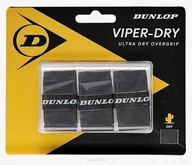 Tenis ziemny - Owijka Wierzchnia Dunlop Viper-Dry Czarna - miniaturka - grafika 1