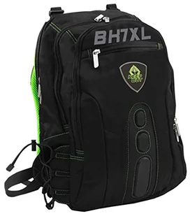KEEP OUT KEEPOUT bk7gxl sztuczna skóra, nylon Black/Green Backpack  plecaki (Faux Leather, nylon, czarny, zielony, monotonia, unisex, 43,2 cm (17), kieszeń z przodu BK7GXL - Torby na laptopy - miniaturka - grafika 2