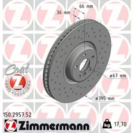 Tarcze hamulcowe - Tarcza hamulcowa ZIMMERMANN 150.2957.52 - miniaturka - grafika 1