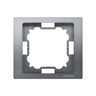 Klawisze i ramki - Kontakt Simon BASIC NEOS Ramka STAL INOX BMRC1/21 - miniaturka - grafika 1