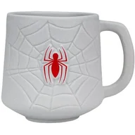 Gadżety dla graczy - Kubek Ceramiczny SPIDER-MAN 450ml / Biały / Marvel / Pajęczyna / Nowy - miniaturka - grafika 1