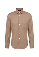 Koszule męskie - Seidensticker Męska koszula 253080, brązowa, 43 - miniaturka - grafika 1