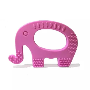 GRYZAK LOGOPEDYCZNY TERAPEUTYCZNY SŁONIK RÓŻOWY - Gryzaki dla dzieci - miniaturka - grafika 1