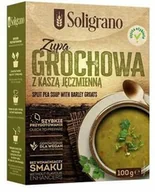 Szybkie dania obiadowe - Soligrano Zupa Grochowa z Kaszą Jęczmienną 100g - Soligrano - miniaturka - grafika 1