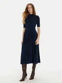 Sukienki - Tommy Hilfiger Sukienka codzienna WW0WW44429 Granatowy Slim Fit - miniaturka - grafika 1