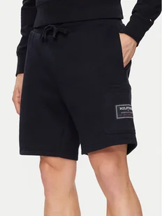 Tommy Hilfiger Szorty sportowe Flag Logo Badge MW0MW36145 Granatowy Regular Fit - Spodenki męskie - miniaturka - grafika 1