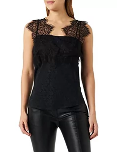 Pinko Damska kamizelka Talesia Top Crepe De Chine Jac, Z99_czarna limuzyna, 36 - Kamizelki damskie - miniaturka - grafika 1