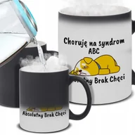 Kubki - Kubek Magiczny ABSOLUTNY BRAK CHĘCI Na Prezent Do Pracy Śmieszne Wzory - miniaturka - grafika 1