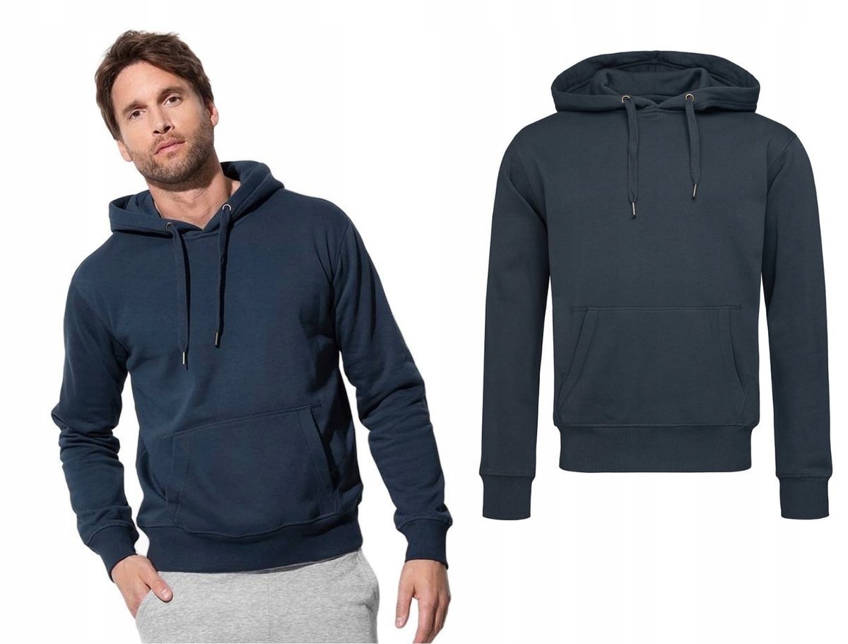 Bluza Dresowa Ciepła Kangurka JAKOŚĆ STEDMAN 5600 GRANATOWA XL