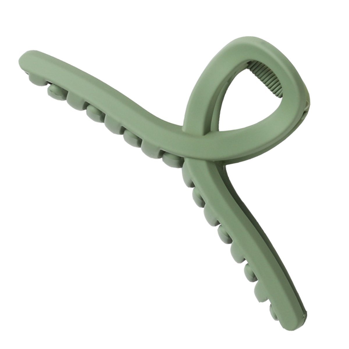 Klamra do Włosów Zielona Długa Spinka Francuska Matowa Lekka i Wytrzymała