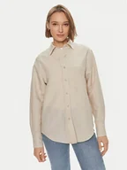 Koszule damskie - Calvin Klein Koszula K20K206694 Beżowy Relaxed Fit - miniaturka - grafika 1