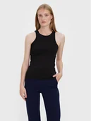 Koszulki i topy damskie - Vero Moda Top Bianca 10279787 Czarny Standard Fit - miniaturka - grafika 1