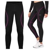 Spodnie narciarskie - Spodnie termoaktywne SILVER damskie RÓŻOWE Spodnie Termoaktywne Damskie M/L Legginsy Spodnie Getry Termiczne Bielizna - miniaturka - grafika 1