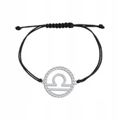 Bransoletki - Srebrna Bransoletka Znak Zodiaku WAGA - miniaturka - grafika 1