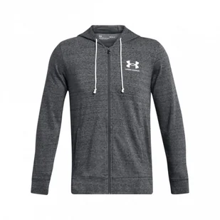 Męska bluza dresowa rozpinana z kapturem Under Armour UA Rival Terry LC FZ - szara - UNDER ARMOUR - Bluzy sportowe męskie - miniaturka - grafika 1