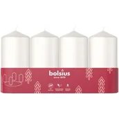 Świece - Świeca pieńkowa 100/48 Mroźna Biel 4 sztuki - miniaturka - grafika 1