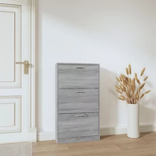 Lumarko Szafka na buty, szary dąb sonoma, 59x17x108 cm - Szafki na buty - miniaturka - grafika 4