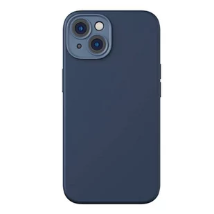Baseus Zestaw ochronny Liquid Silica etui i szkło hartowane do iPhone 14 Plus (niebieski) - Etui i futerały do telefonów - miniaturka - grafika 1
