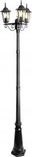 LVT Victoria 8406 lampa stojąca ogrodowa IP44 3x60W E27 czarna - Lampy ogrodowe - miniaturka - grafika 1