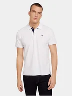 Koszulki męskie - Tom Tailor Polo 1027713 Biały Regular Fit - miniaturka - grafika 1